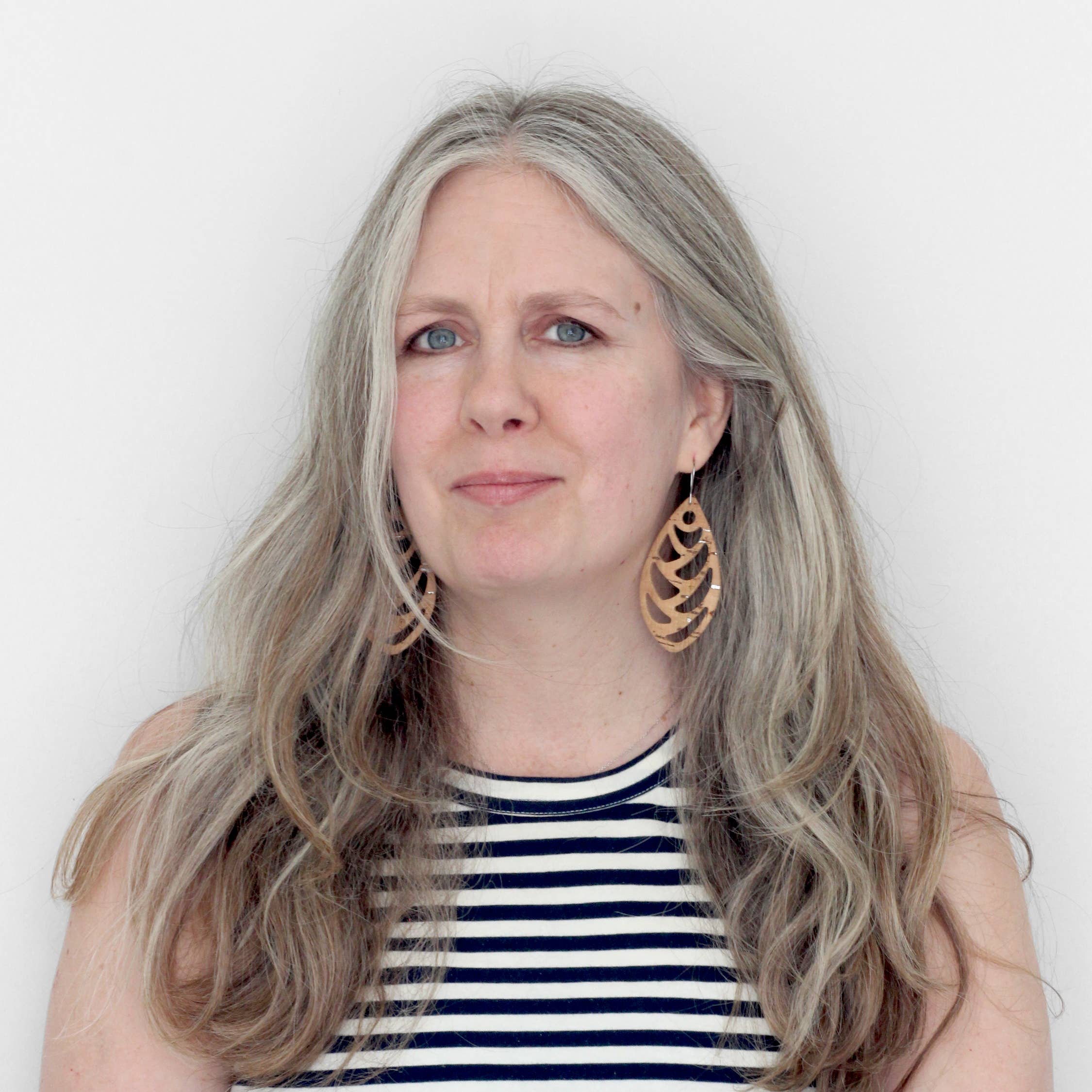 nest PURE - Wholesale Dangle Earrings - Cork Large Leaf Earrings5