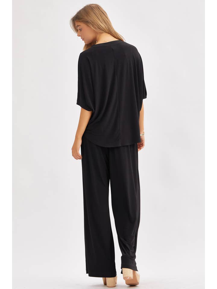 Dear Scarlett – wholesale Set med topp och byxa – Dam – Flowy Topp + Vida Byxor Set TRVSET-COASTAL