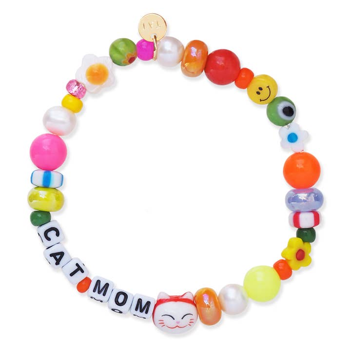 Bracelet Message Artisanal en Médias Mixtes et Volumineux pour la vente par Tai Jewelry