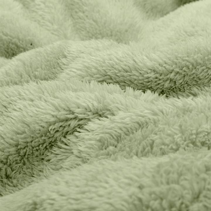 Wholesale Gifts Tomorrow - Vente Plaids - Couverture en polaire Sherpa Snug-Rug - Vert sauge