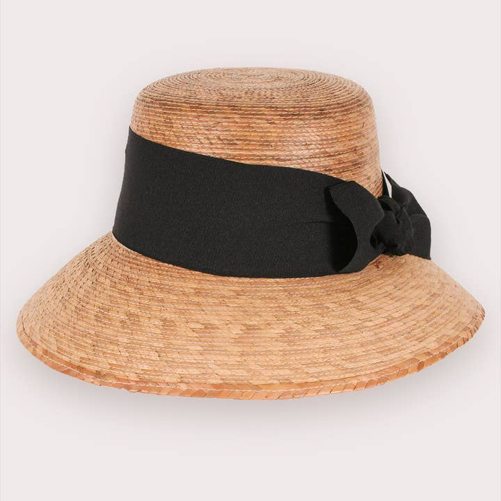 Tula - Wholesale Straw Hat - Women's - Somerset Black Bow1