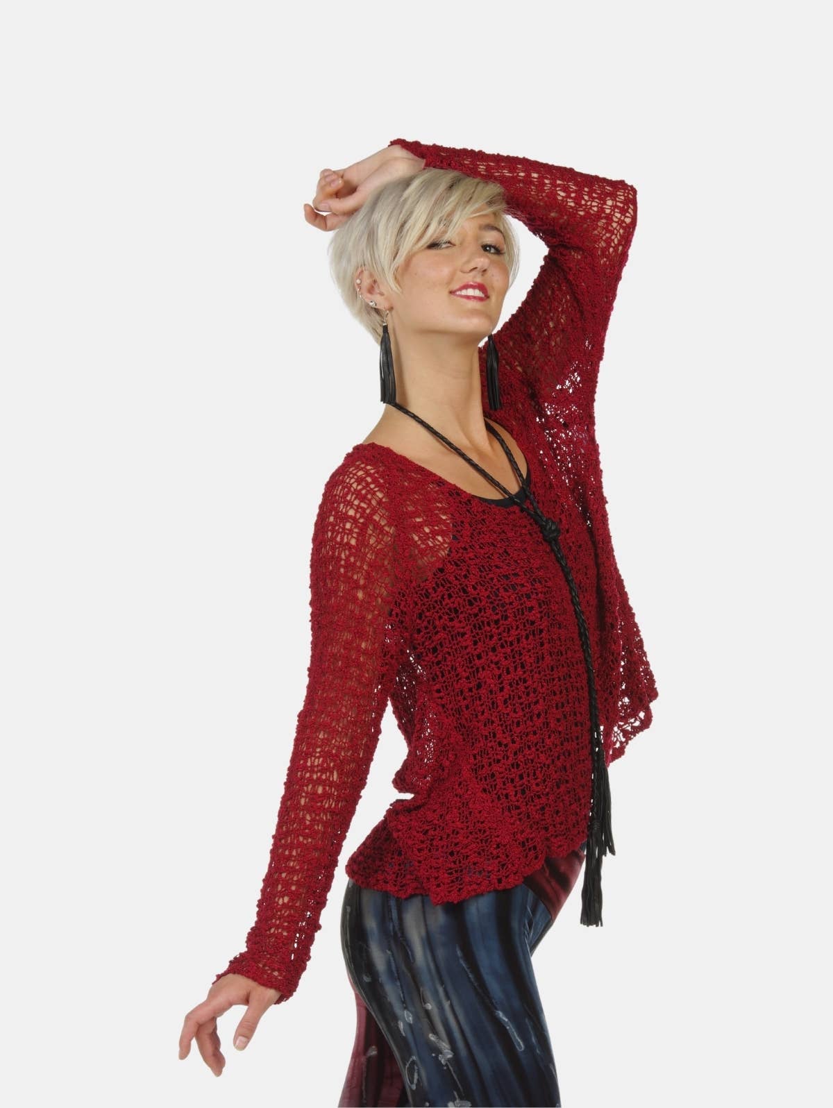 Hands To Hearts - Wholesale Tunic - Women's - Crocheted Long Sleeve Soul Warmer27