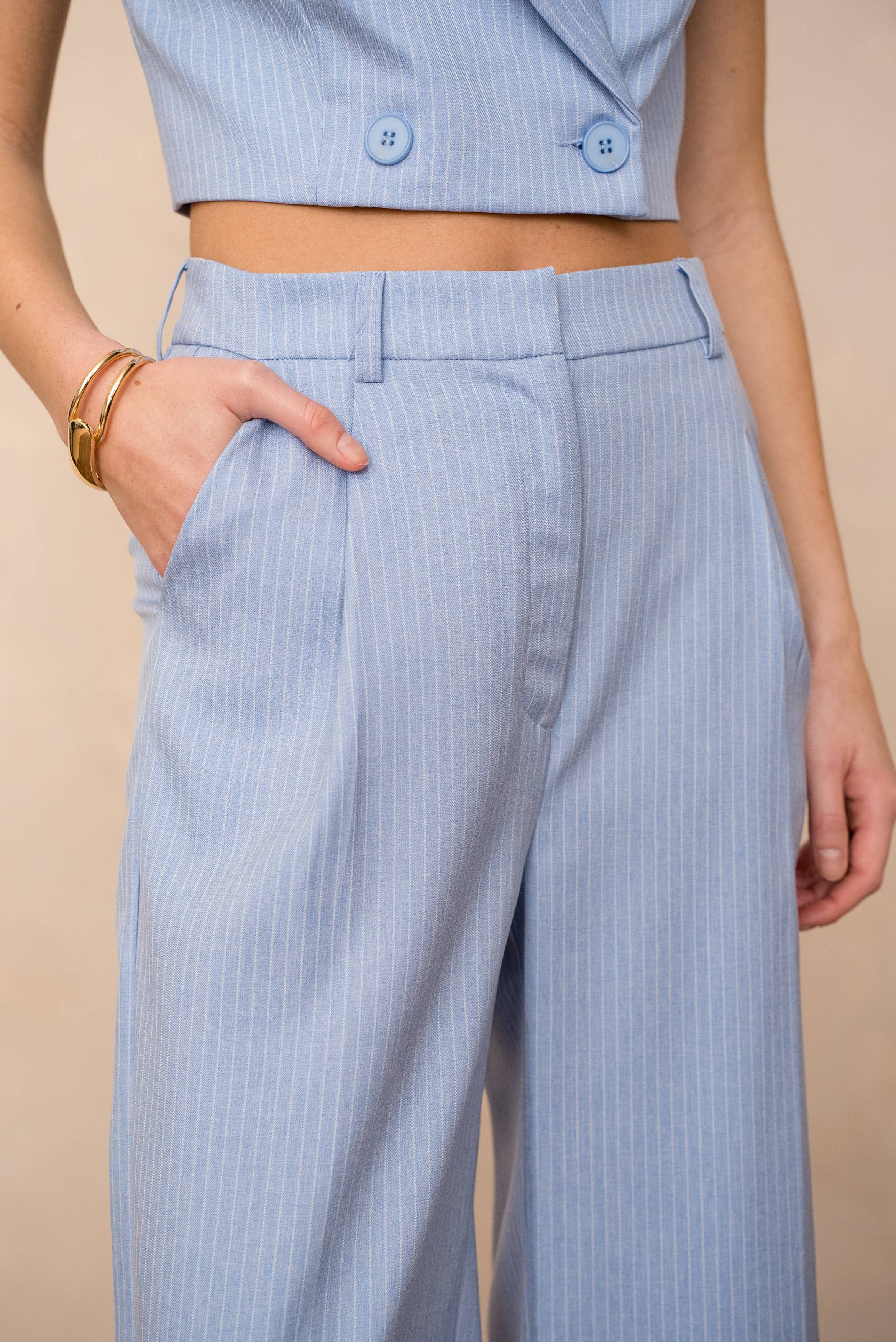 LULUMARY - Wholesale Pants - Women's - Striped pants P98130
