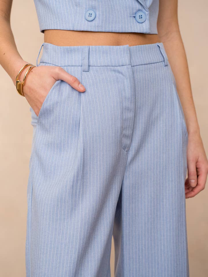 LULUMARY - Wholesale Pants - Women's - Striped pants P98130