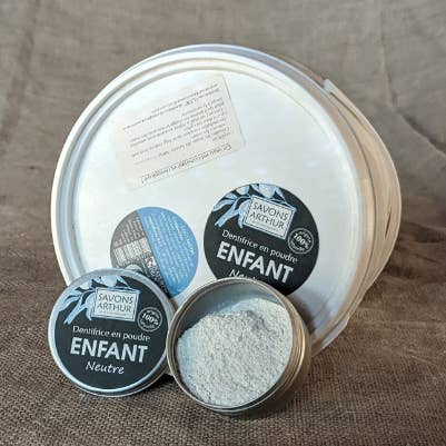 Savons Arthur - Wholesale Toothpaste - Organic Children's Powder Toothpaste (Neutral)3