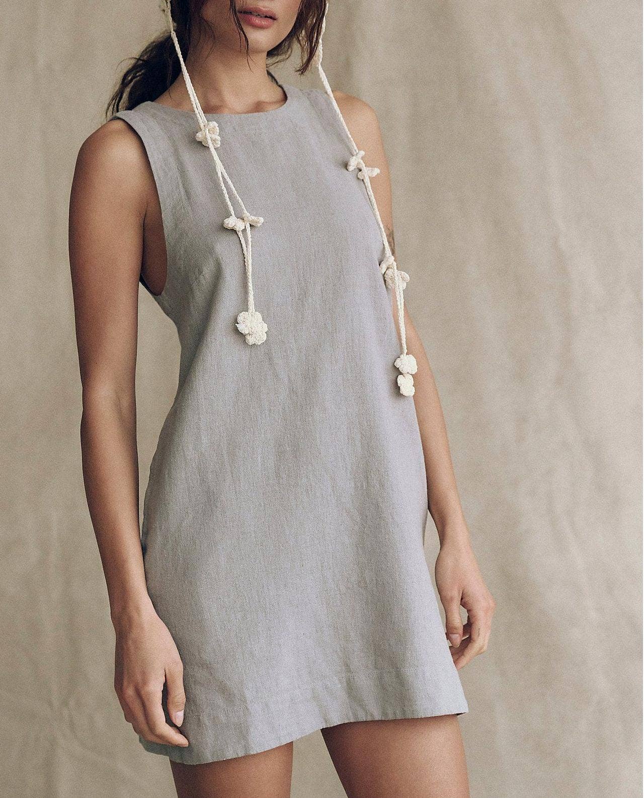 HIDDENBRAND - Wholesale Dress - Women's - Sleeveless mini pocket vest dress7