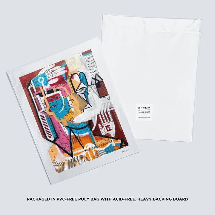 Keemo Gallery - Wholesale Art Print - Abstract Art Print Unique Wall Decor Signed Colorful Keemo 4