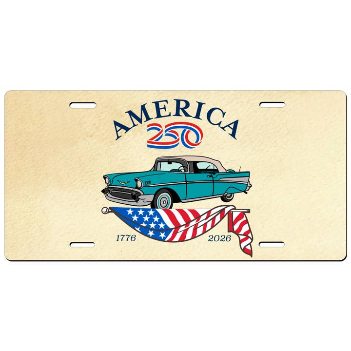 Plaque d'immatriculation rétro America250™ pour la vente par Nelson Gifts Wholesale
