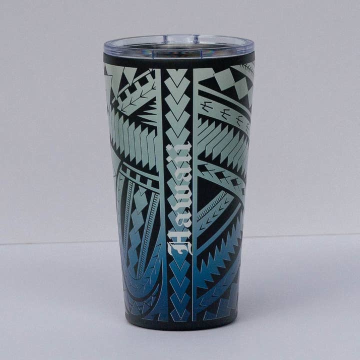 Tribal Wrap | 16 oz Vacuum Insulated Pint Cup for wholesale by Adventure Hawaii