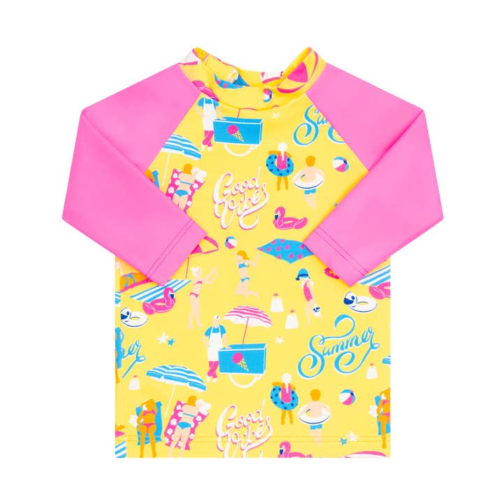 Summer Tom Anti UV printed swim shirt for wholesale by Chipote Pas