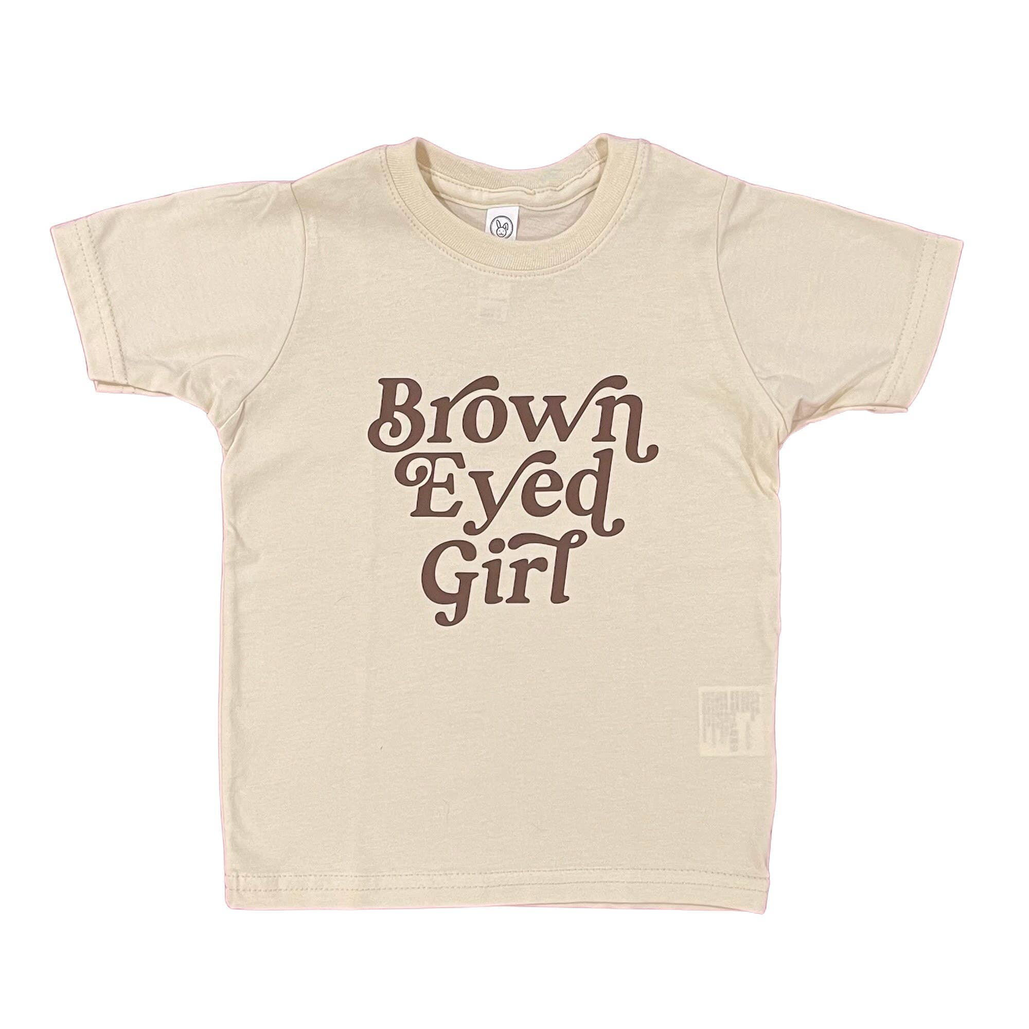 Beige Brown Eyed Girl Kids T-Shirt | Van Morrison Lyrics Tee for wholesale on Faire8