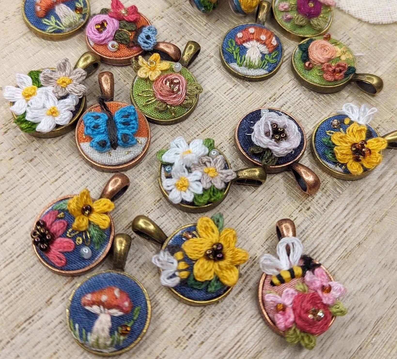 Ninu Handmade - Wholesale Pendant/Charm Necklace - Mystery Embroidered Necklace – One of a Kind, Handmade Surprise2