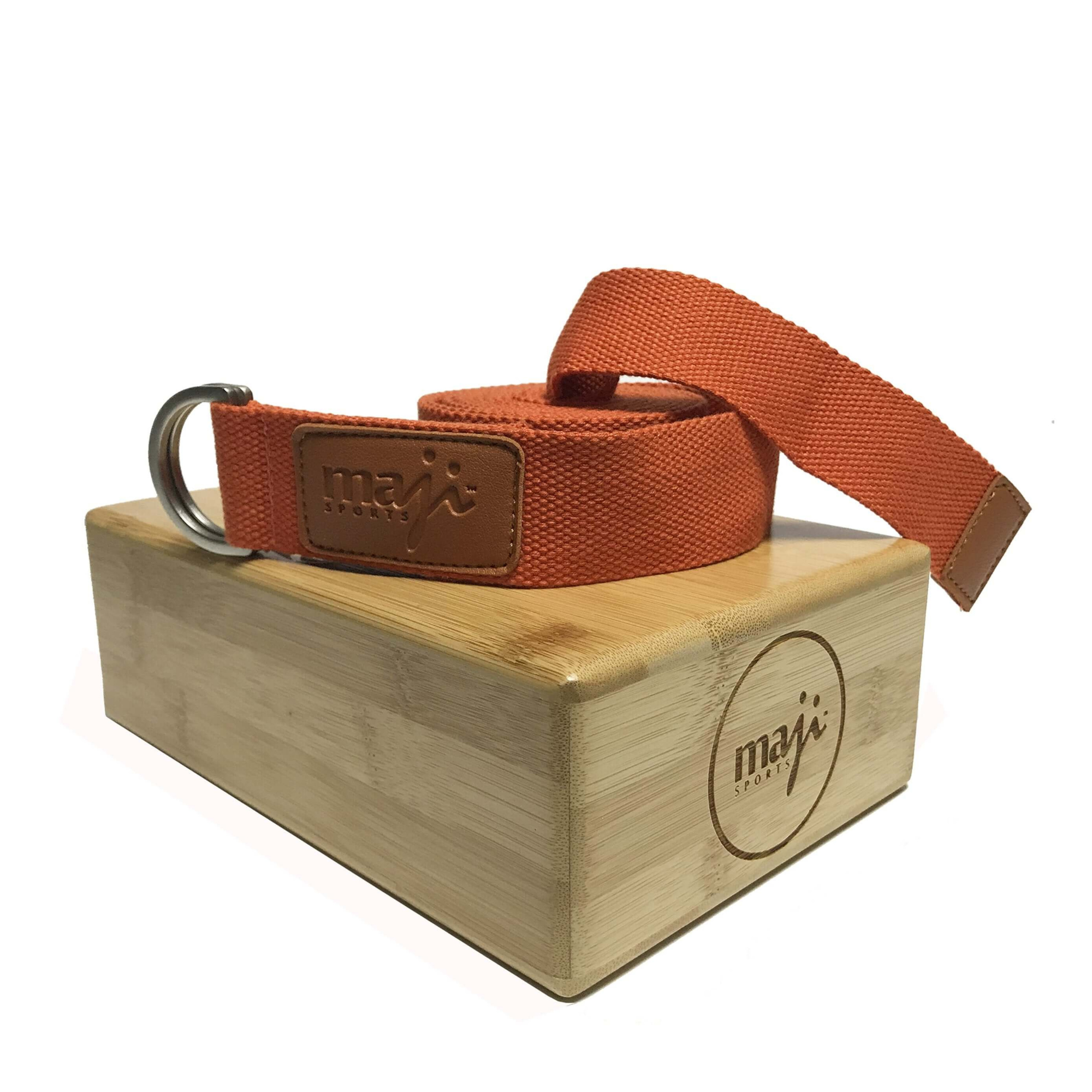 JupiterGear - Wholesale Yoga Strap/Band - Maji Sports Bamboo Yoga Block & Strap Combo9