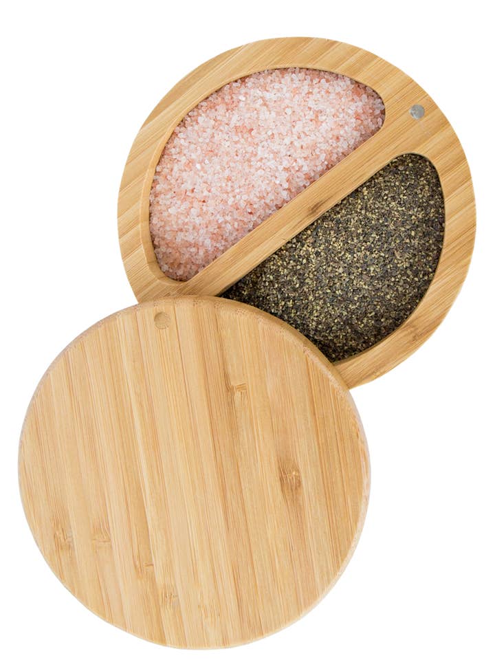 Bamboo Duet; Set includes Himalayan Pink Salt and Pepper for wholesale by Relative Foods