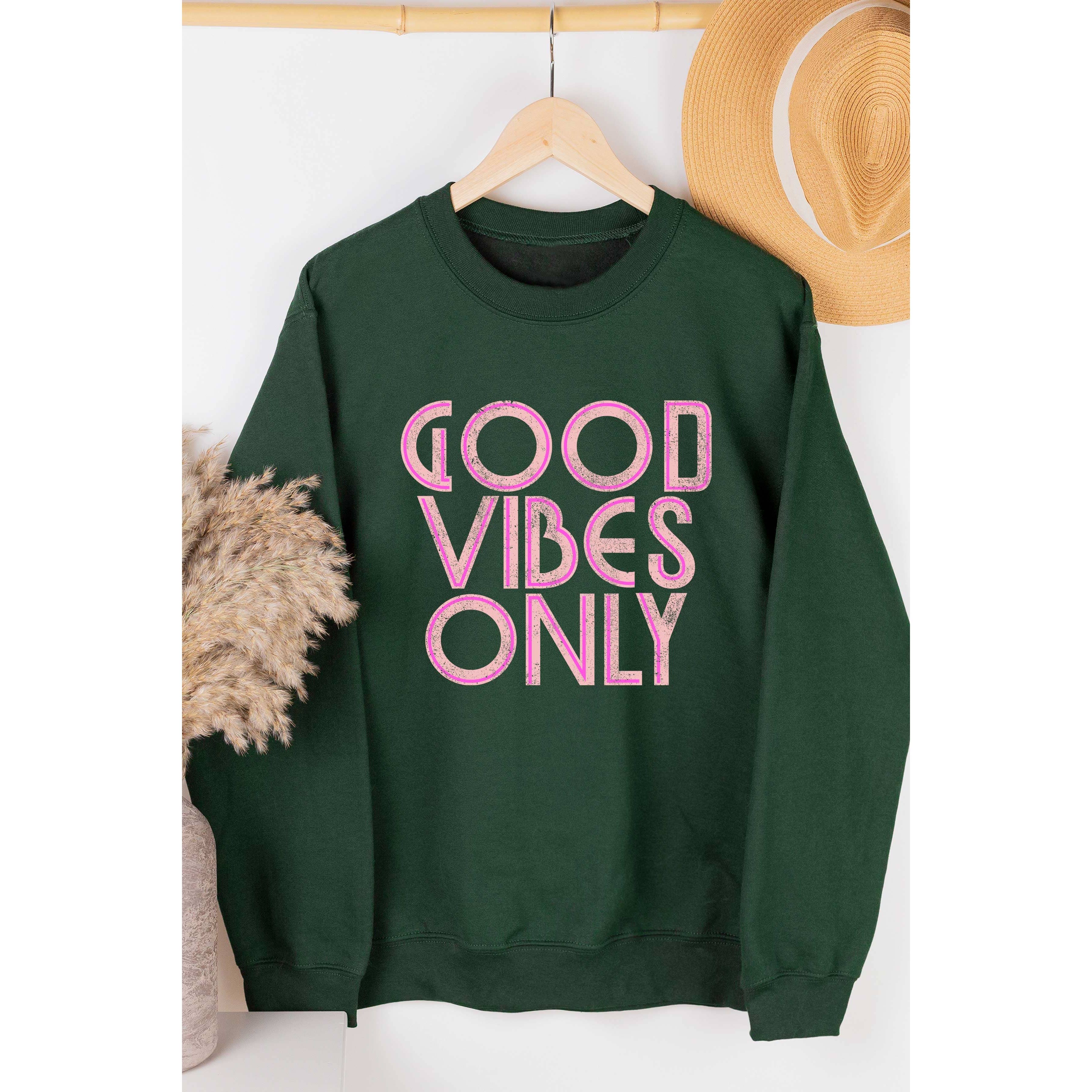 BLUME & CO. - Wholesale Graphic Sweatshirt - Women's - GOOD VIBES ONLY Graphic Sweatshirt8