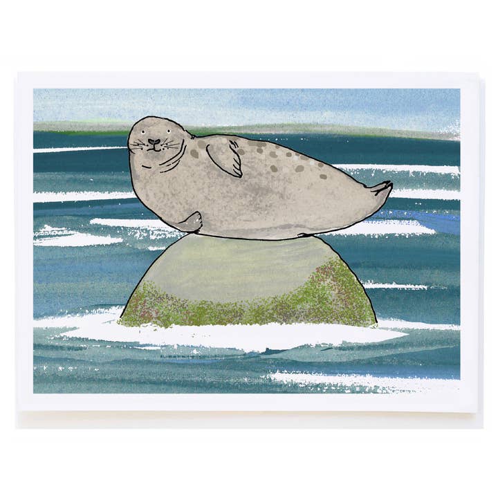 Seal on Rock for wholesale by mollyOcards