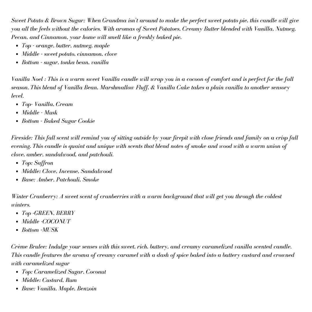 Southern Elegance Candle Co. - Wholesale Wax Melt - Fall, Holiday and Christmas Jumbo 5 oz Wax Melt1