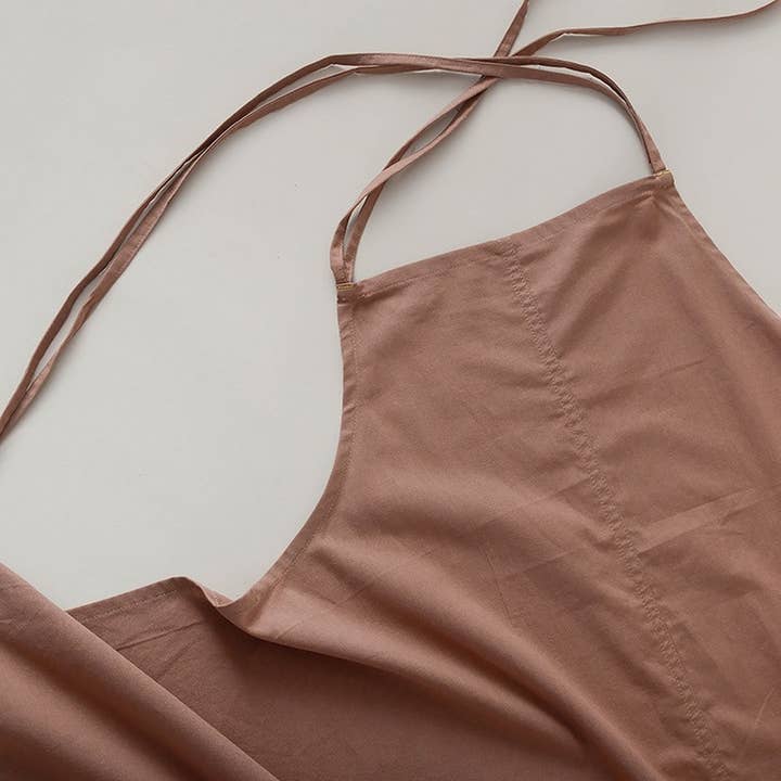 ACCITY - Wholesale Apron - Adjustable cotton linen apron with pockets_CWMM32919