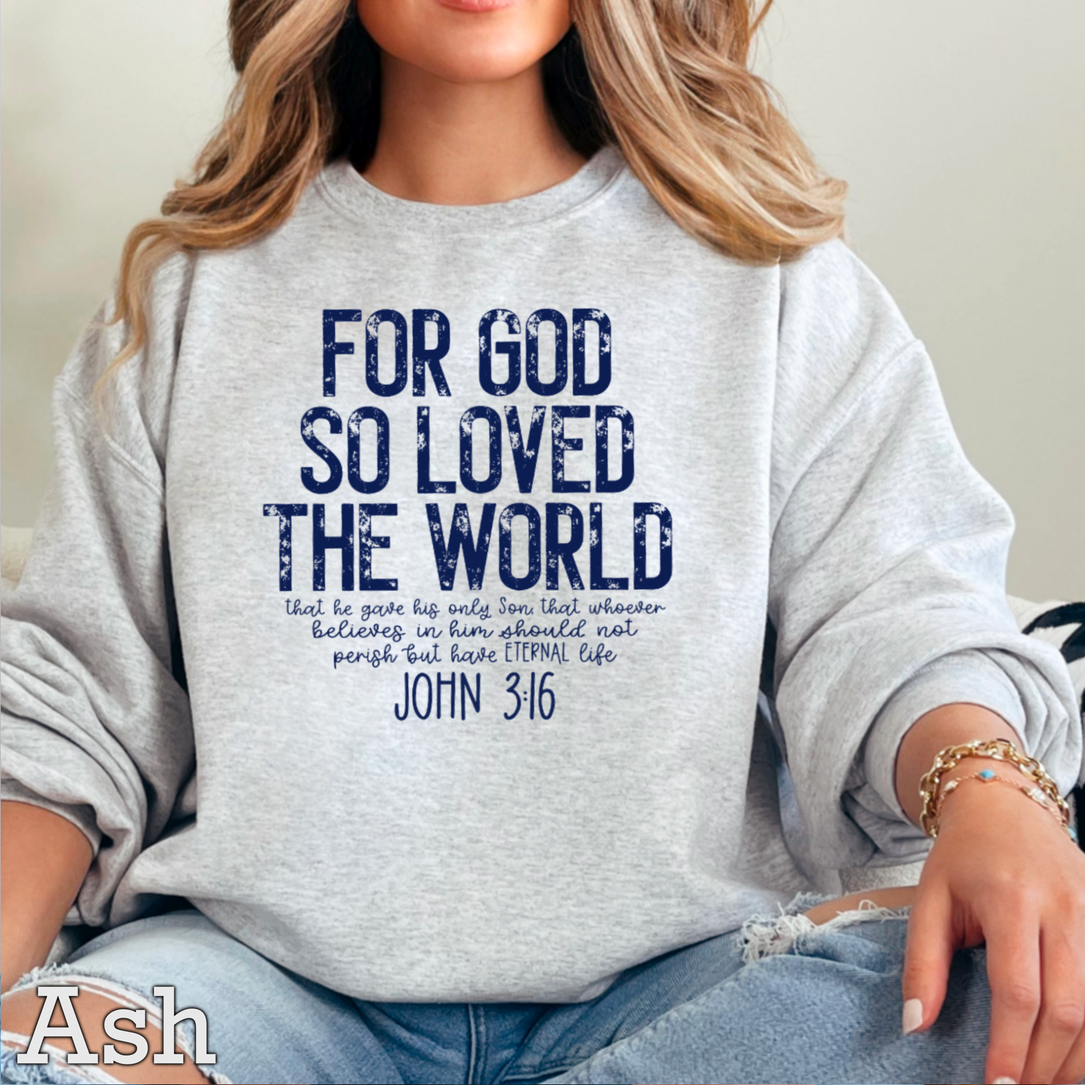 Shoppe SHC - Wholesale Graphic Sweatshirt - Women's - John 3:16 Christian Graphic Sweatshirt|Gildan16