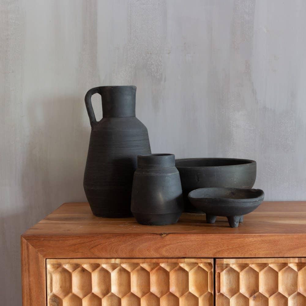 EARTHWARE - Wholesale Vase - Ikaria black vase1