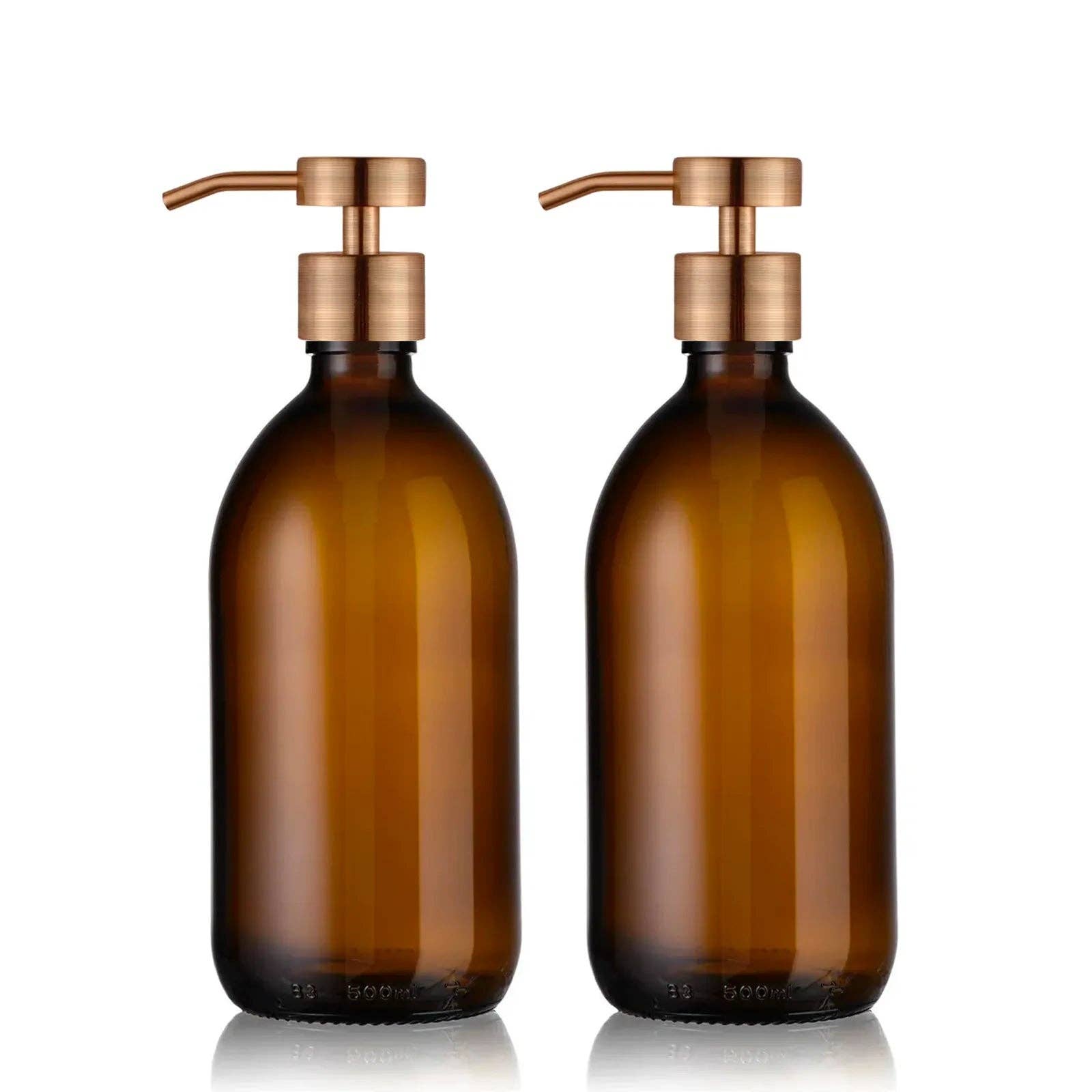 Little Pots - Wholesale Soap Dispenser - Amber glass soap dispenser duo – Stainless steel pump16