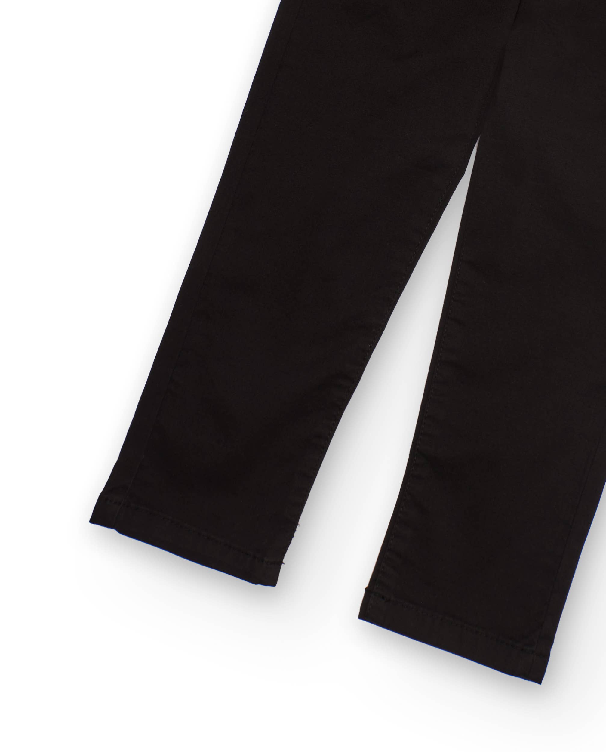 tuc tuc - Wholesale Pants - Kids - Black chino pants for boys with an elastic waistband3