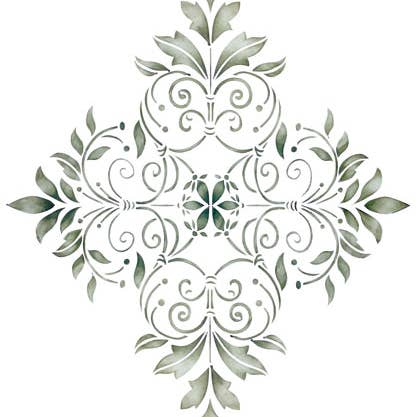 Small Decorative Diamond Wall Stencil for wholesale by Designer Stencils