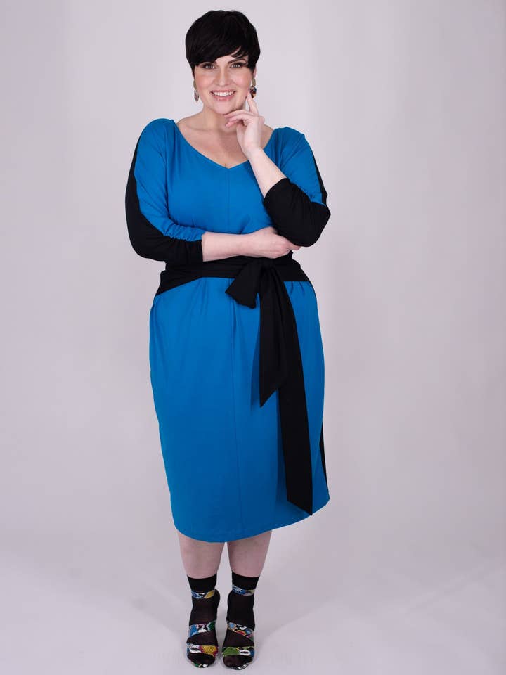 Back to Front Reversible - Vira Color Block Dress for wholesale by Mayes NYC