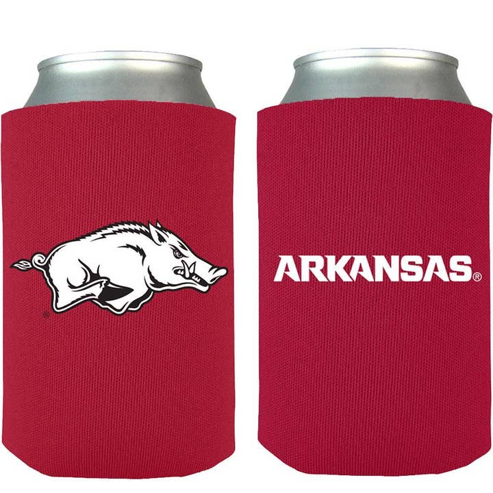 The Memory Company - Wholesale Drink Huggers & Koozies - Team Logo Can Insulator, Arkansas Razorbacks