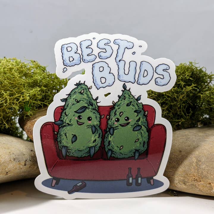 Melhor Buds Cannabis Inspired Funny Sticker - 3" por atacado de Mimic Gaming Co