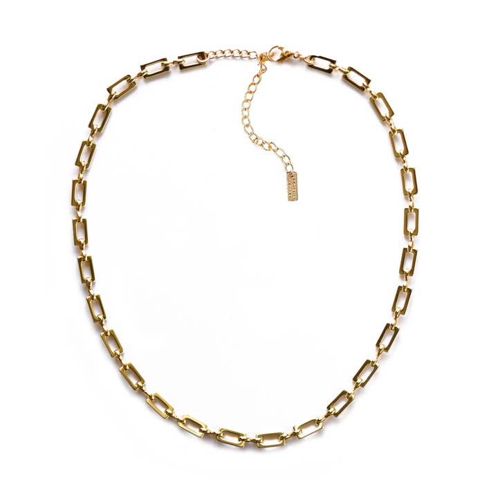 Rectangle Chain Necklace for wholesale by Adriana Pappas Designs
