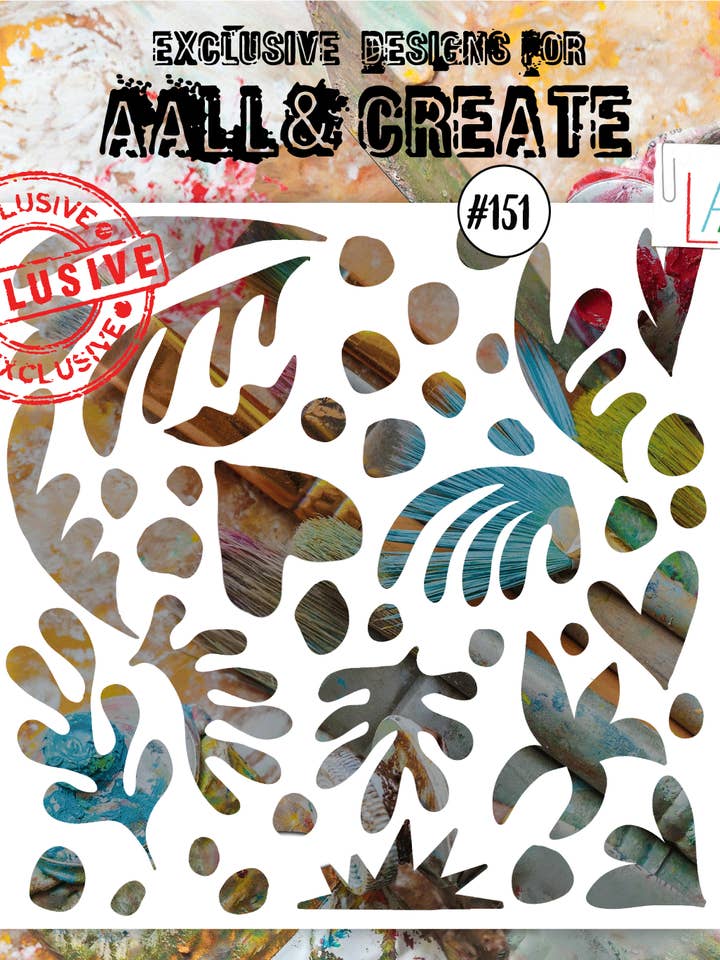 #151 - Pochoir de 6 po x 6 po - Découpes de papier pour la vente par AALL AND CREATE