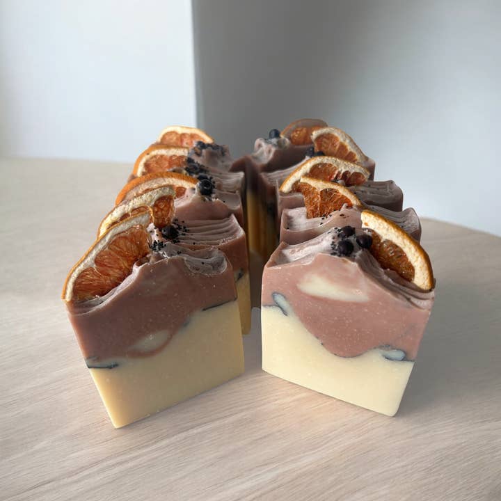 Grapefruit + Juniper Berry - Detox Handmade Soap - 130gr for wholesale by D’ara Body Bars