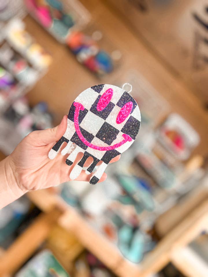 Checkered Smiley for wholesale by Mama & Me Freshies