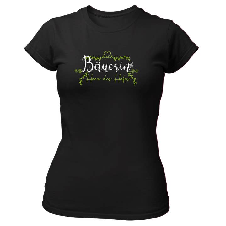 Camisa orgánica para mujer campesina, corazón de la granja para venta al por mayor de Südtiroler Stiebele