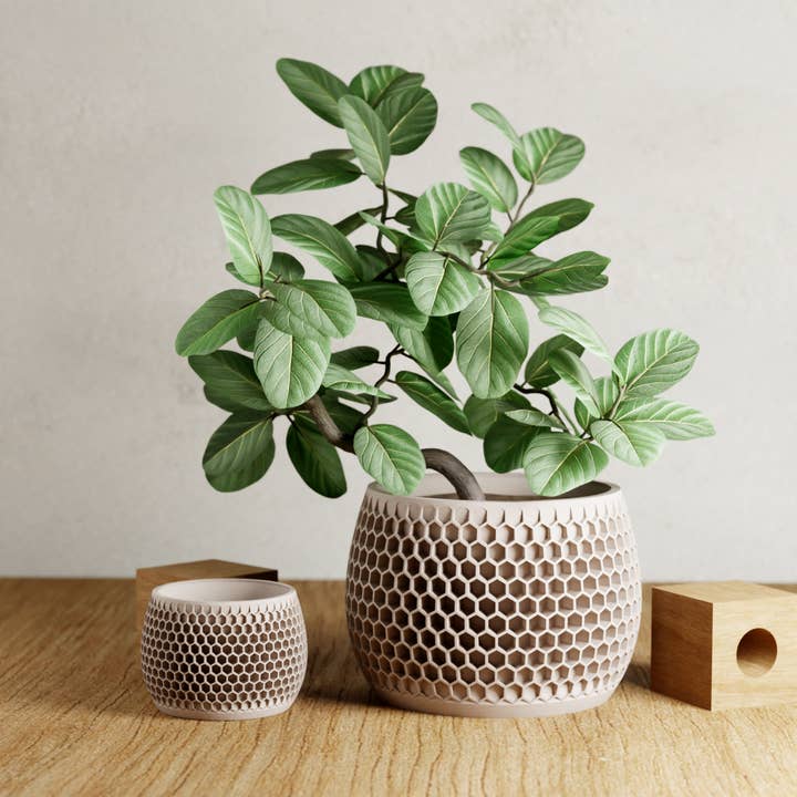 Modernized Pottery - Wholesale Plant Pot - HONEYCOMB Planter