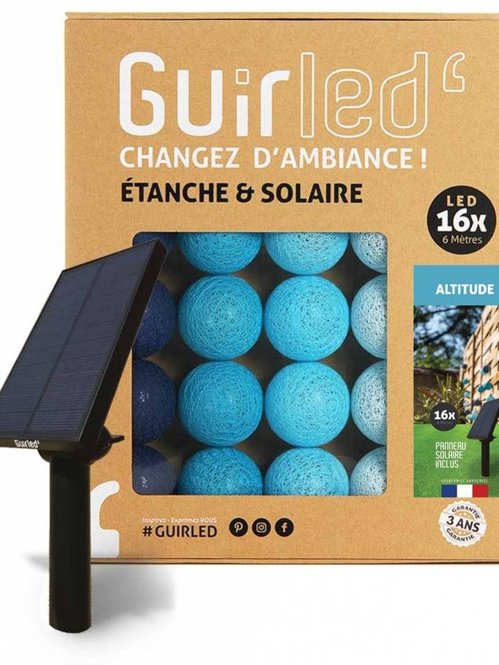 Altitude Solar Waterproof Outdoor String Lights for wholesale by Guirled