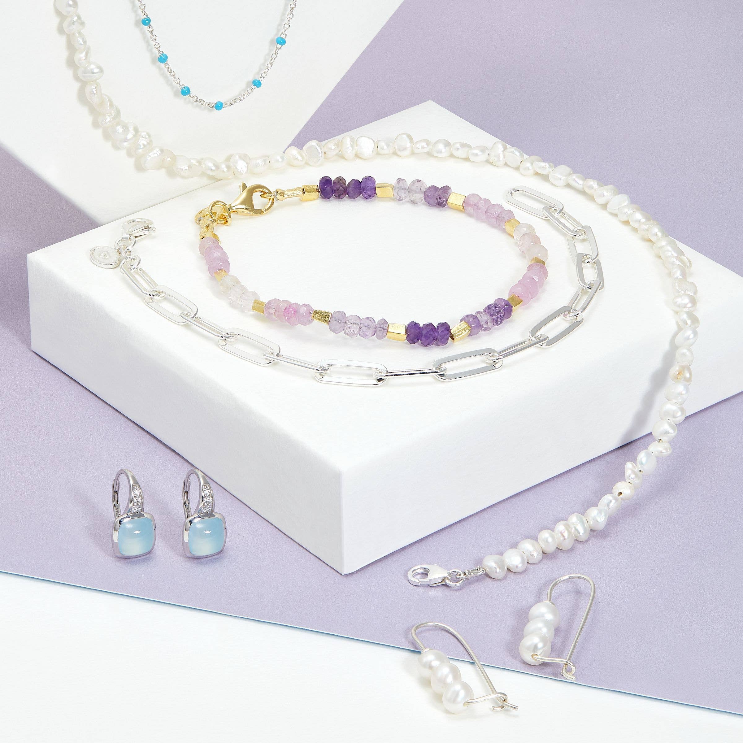 Silpada - Vente Bracelets maillon et chaîne - Bracelet Silpada Falling Paperclips, argent sterling3