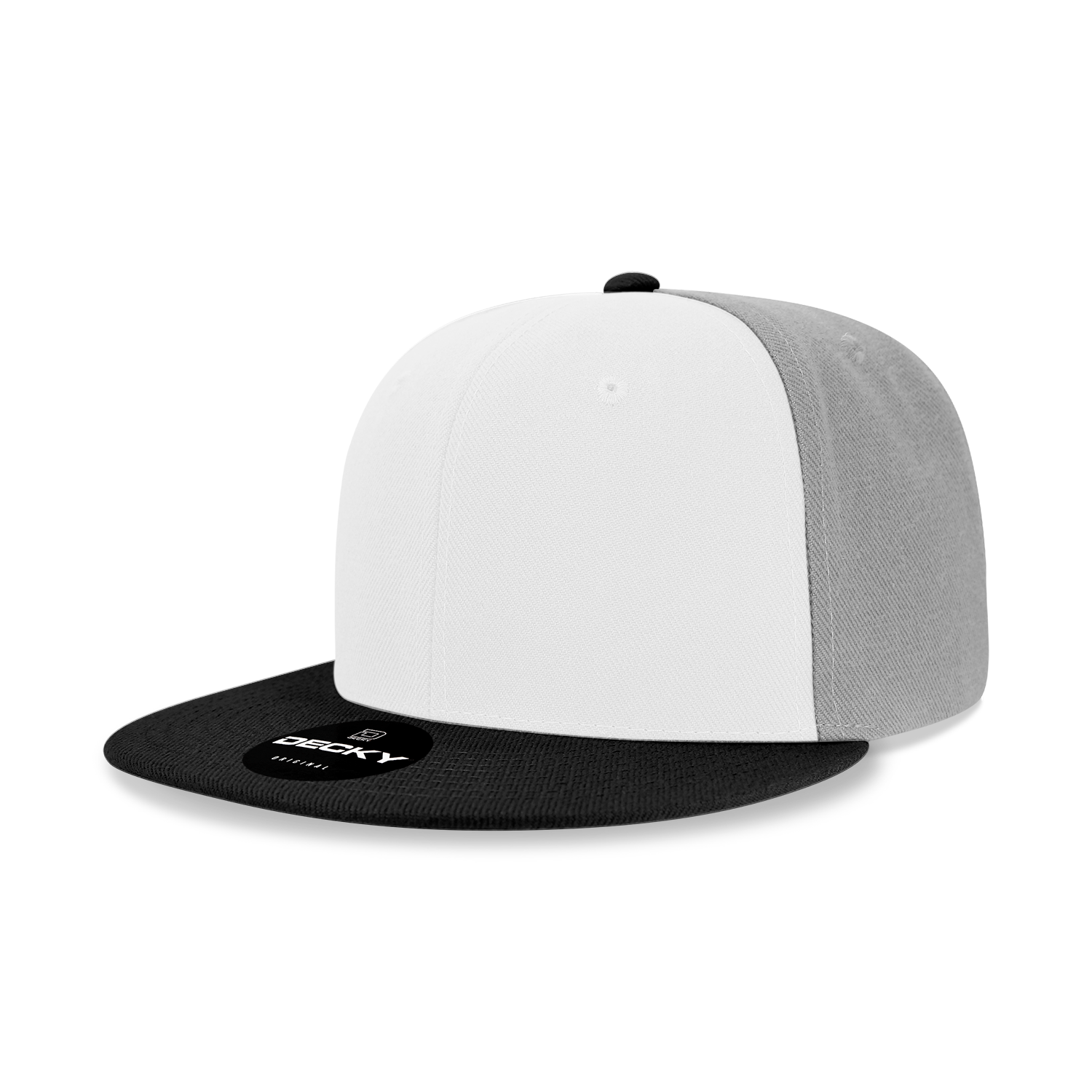 The Park Wholesale - Wholesale Flat Brim Cap - Men's - Decky 6020 - High Profile 6 Panel Snapback, Flat Bill Hat - 602038