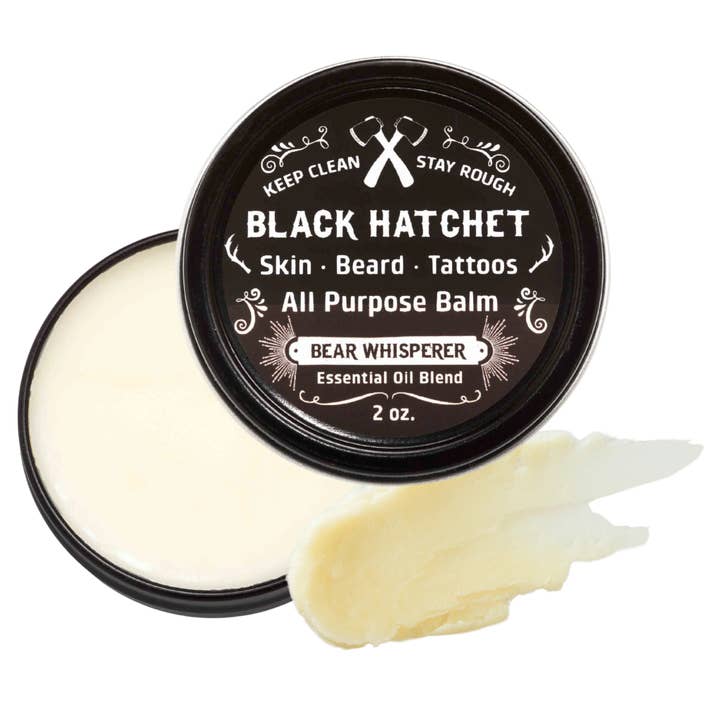 Bálsamo para Barba y Tatuajes - Oso ⚫ Regalos de Hacha Negra para Hombres para venta al por mayor de Latika Beauty