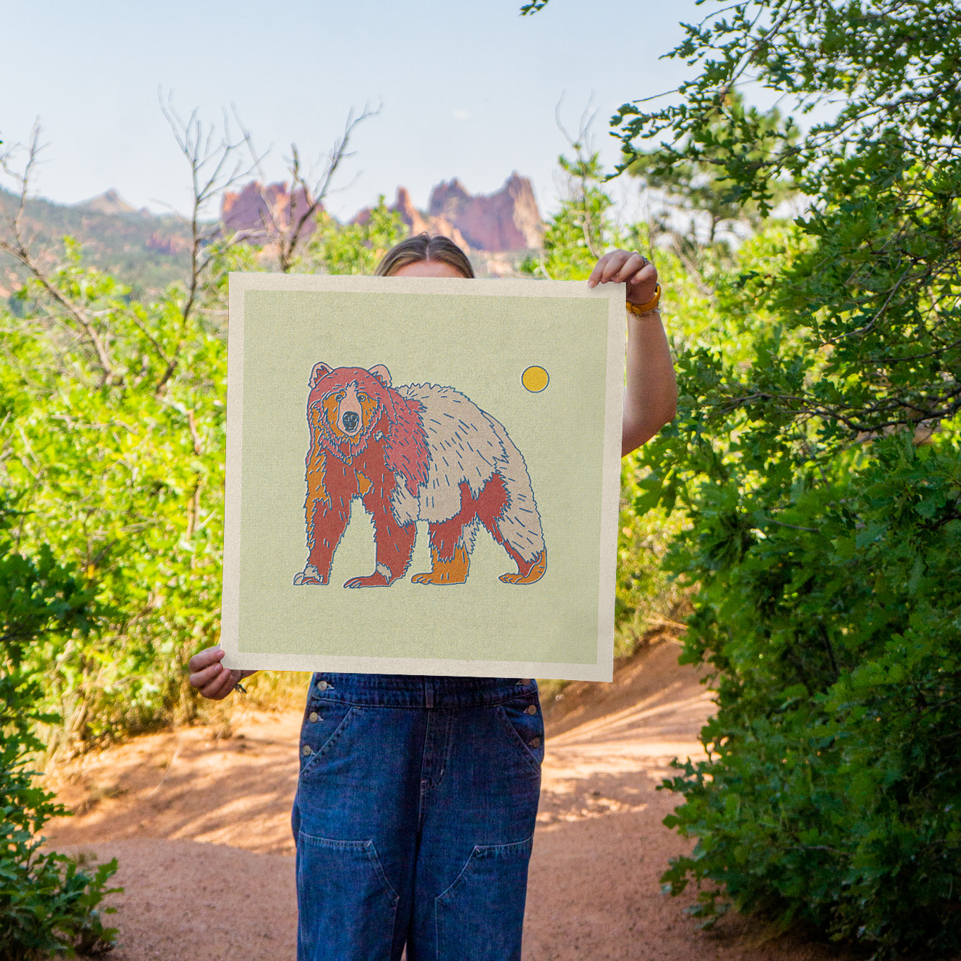 Caroline Clark - Wholesale Art Print - Bear Art Print5