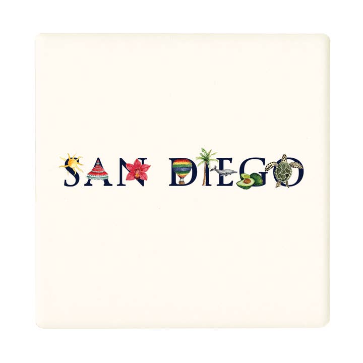 Tina Labadini Designs - Wholesale Coasters - san diego coaster0