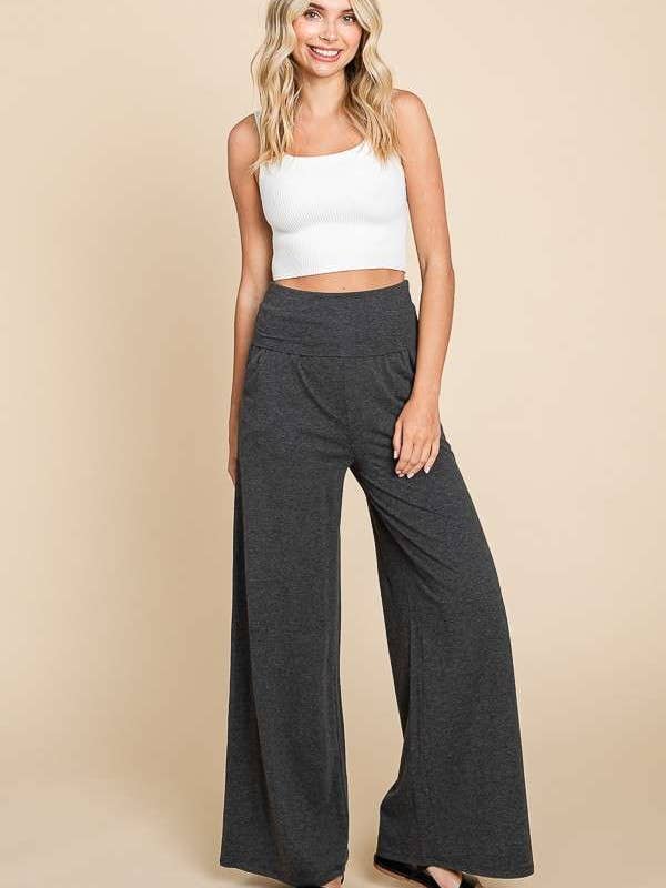 Culture Code - Wholesale Pants - Women's - CJP1763 - FOLDABLE WAIST BAND PALAZZO PANTS16