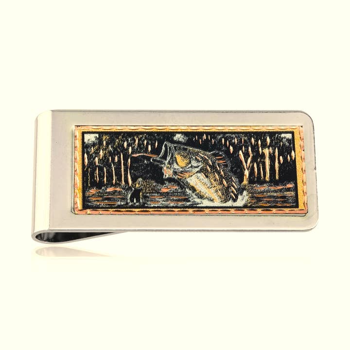 MC 84 Fisherman Geldclip voor wholesale door COPPER ARTS INC.