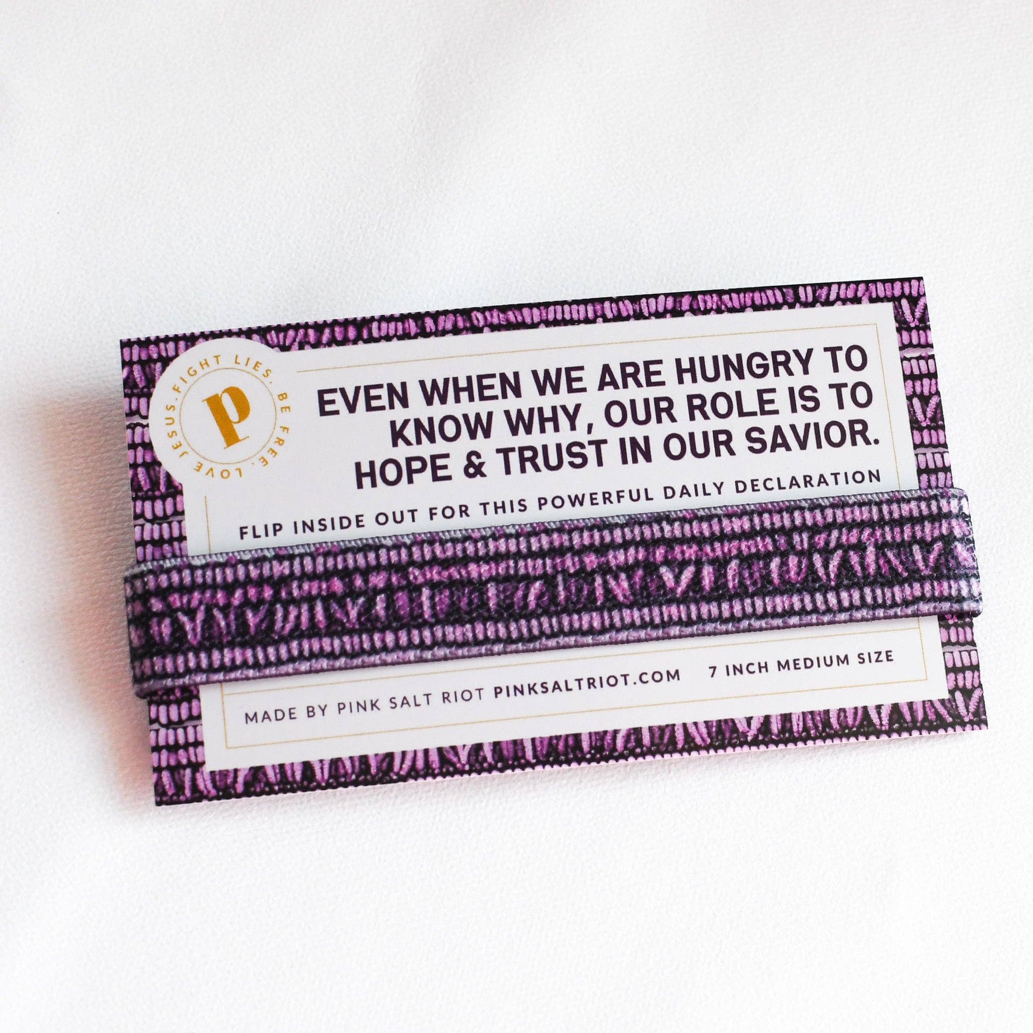 Pink Salt Riot - Wholesale Woven/Braided Bracelet - We Don’t Have to Know Why Women’s TruthBand4