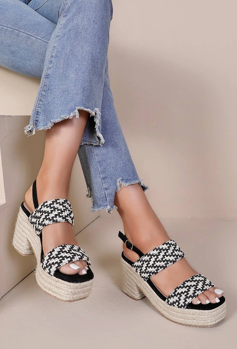 Joia Paris – wholesale Sandaler - Dam – Espadrille kilklackssandaler med justerbara remmar JN-893