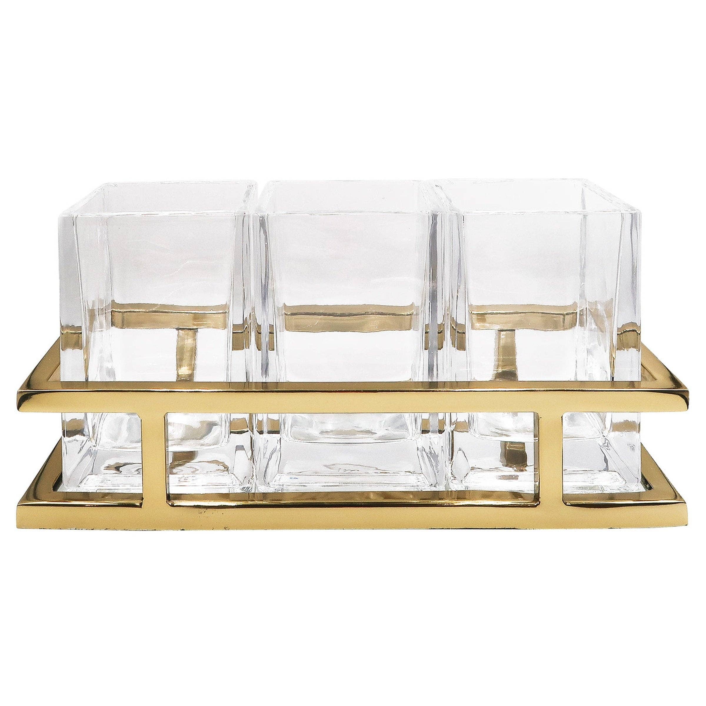 Godinger - Wholesale Flatware Caddy - Aspen Gold Flatware Caddy0