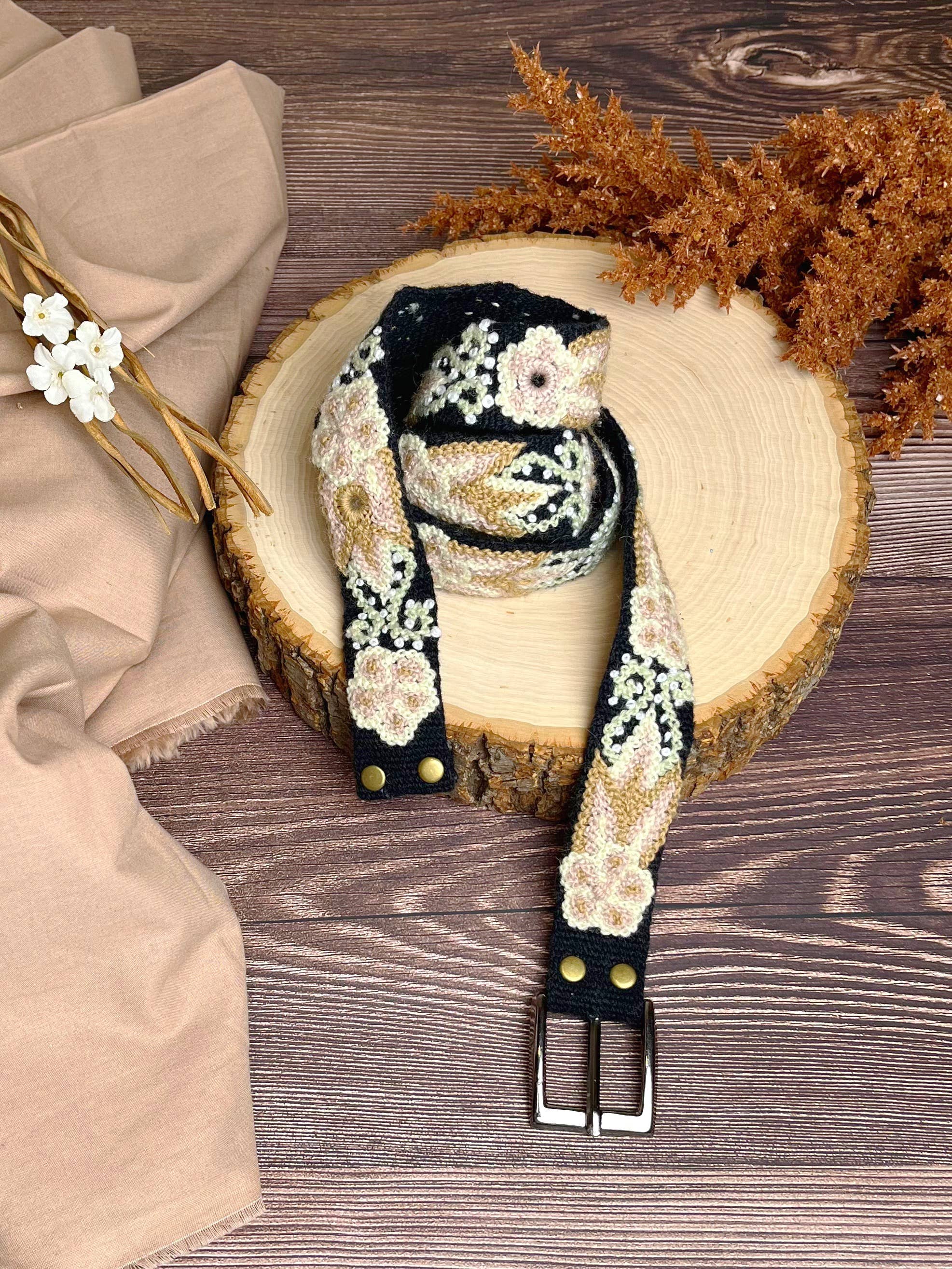 Artesana Love - Wholesale Belt - Women's - Luisa Skinny Embroidered Belt0