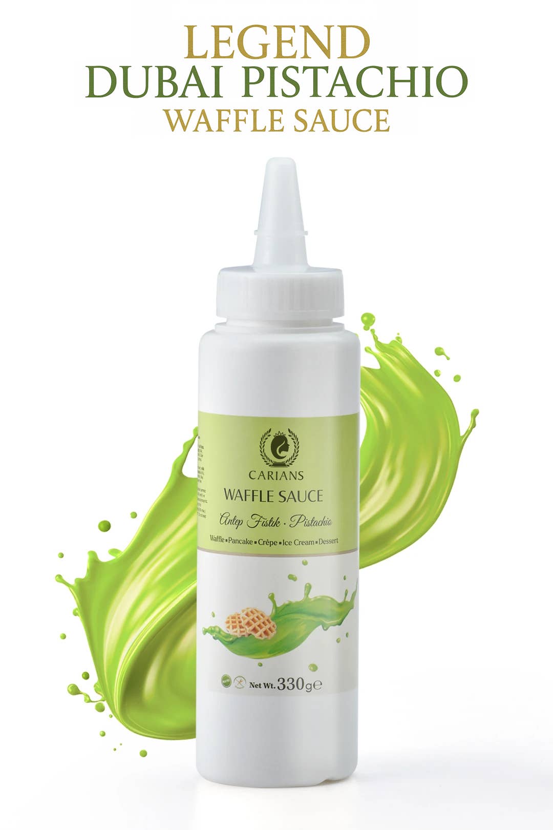 Carian's Bistro Chocolates - Wholesale Sauce - Waffle Crepe Pancake Dessert Ice Cream Cake Pistachio Sauce