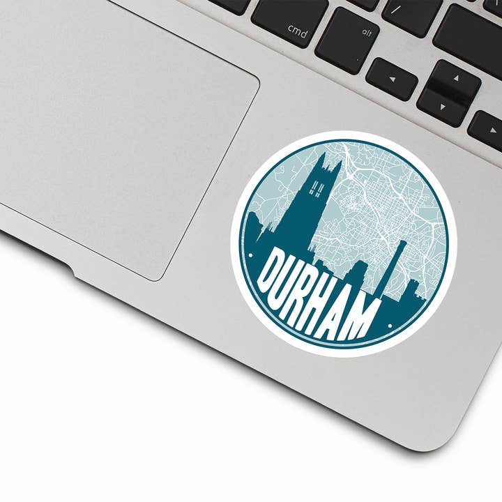 Paperfinch Design - Wholesale Sticker - Durham North Carolina map vinyl sticker | Multiple colors1